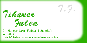 tihamer fulea business card